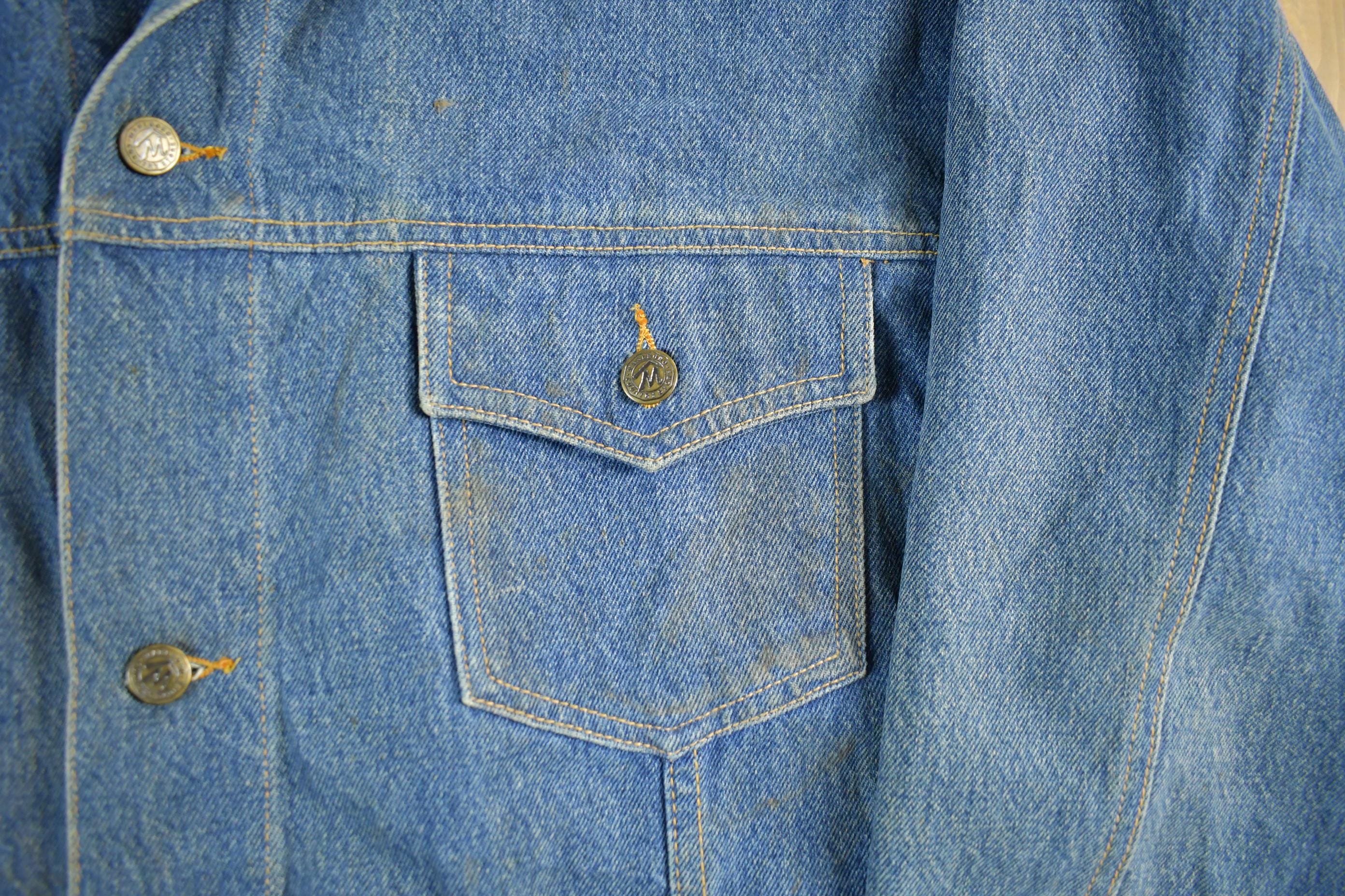 Vintage 1990s Marlboro Country Store Denim Jean Jacket Men's XL