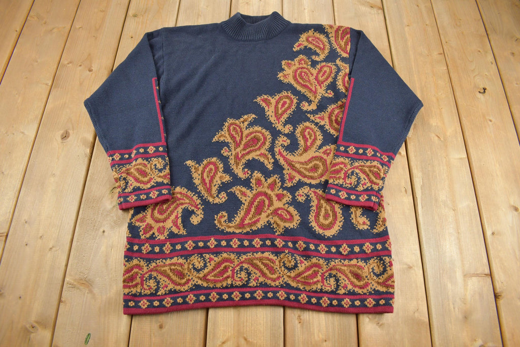 Vintage 1990s Knit Turtleneck Sweater