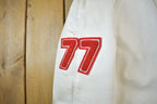 Vintage 1977 A&S Raiders Leather Varsity Jacket Made In Canada Size 44