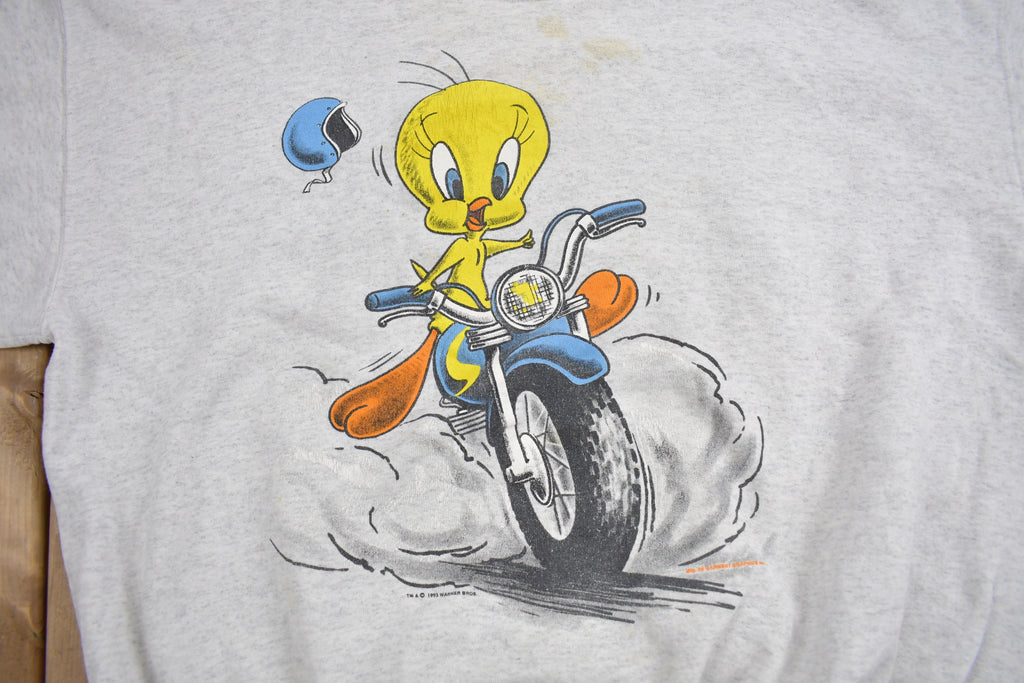 Vintage 1993 Looney Tunes Tweety Bird Graphic Crewneck