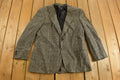 Vintage 1990s Wool Blazer Plaid Jacket