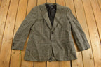 Vintage 1990s Wool Blazer Plaid Jacket