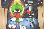 Vintage 1990s Marvin The Martian Looney Tunes All Over Print Cartoon T-Shirt