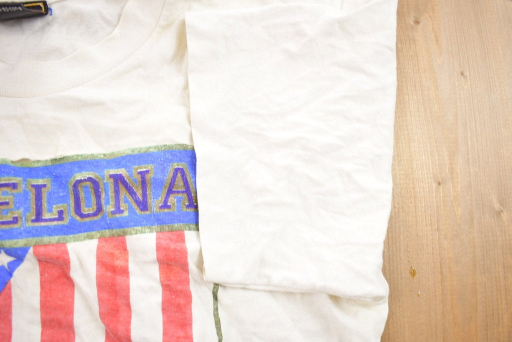 Vintage 1992 Barcelona Olympics Team USA Souvenir T Shirt