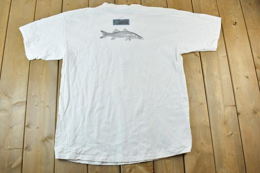 Vintage 1990s Snook Series Fishing T-Shirt