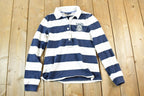 Vintage 1990s Tommy Hilfiger Striped Yachting Button Up Shirt Womens L