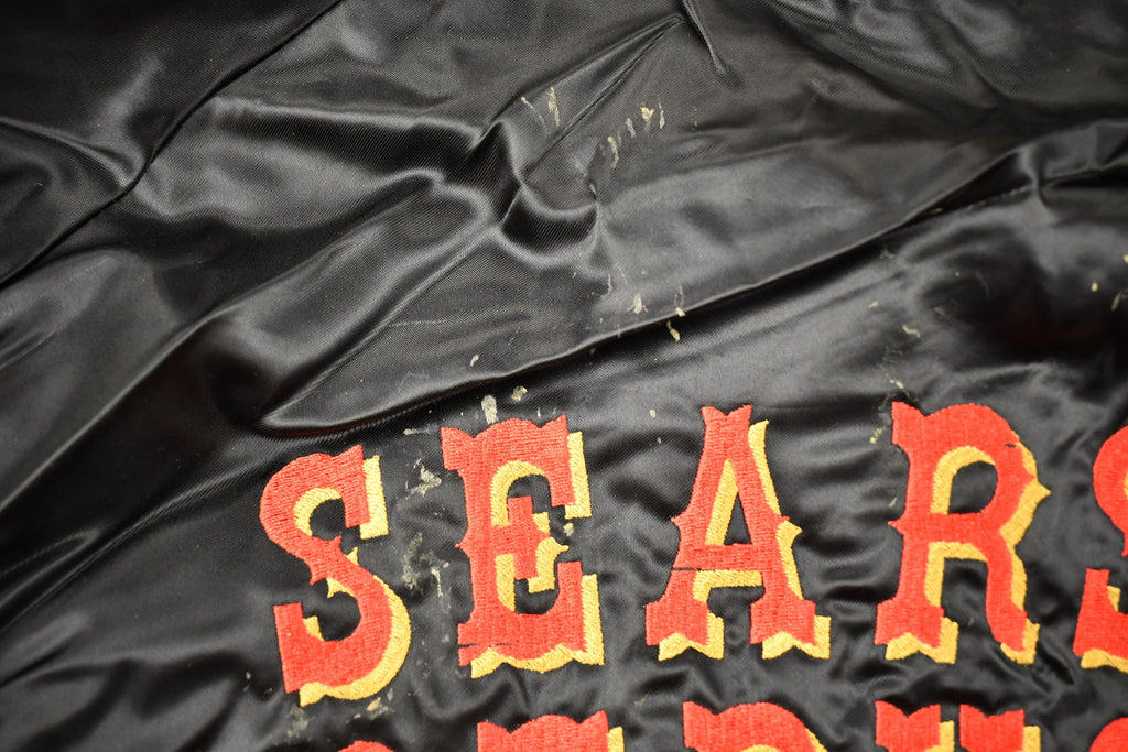 Vintage 1980s Sears Roebuck & Co Temecula Rancho California Satin Windbreaker Jacket