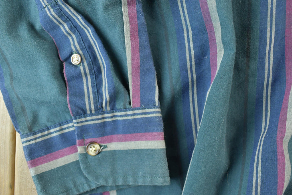 Vintage 1990s McGregor Striped Button Up Shirt