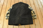 Vintage 1990s Miss Icy Aztec Leather Fleece Coat Women's XL / Fish Hook / 90s Jacket / 90s Coat / South Western Jacket / Outdoors