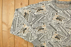 Vintage 1990s Abstract Knitted Crewneck Sweater All Over Pattern