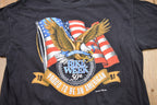 Vintage 1991 Bike Week American Pride Eagle Graphic T-Shirt