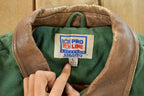 Vintage 1990s Green Bay Packers NFL Wool Leather Varsity Jacket Men's Large