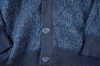 Vintage 90s Towncraft Cardigan: Embroidered Patchwork Knit, Mens M