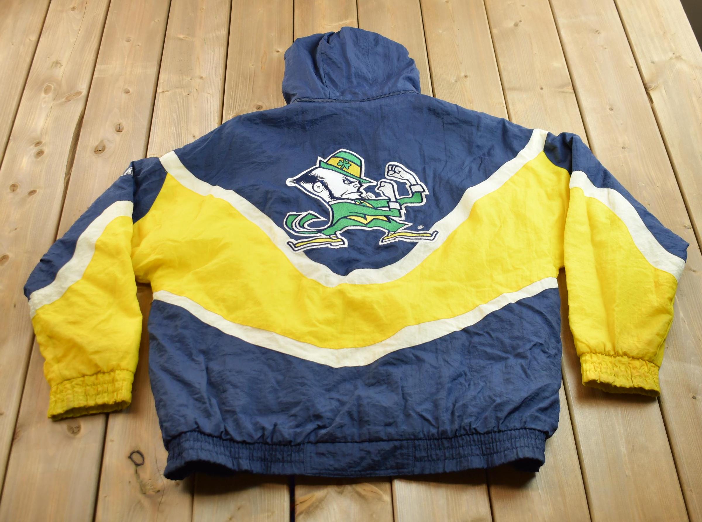 Vintage 1990s Apex One University of Notre Dame Fighting Irish Collegiate Puffer Jacket
