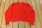 Vintage 1980s Izod Lacoste Knit Cardigan Sweater Men's Large