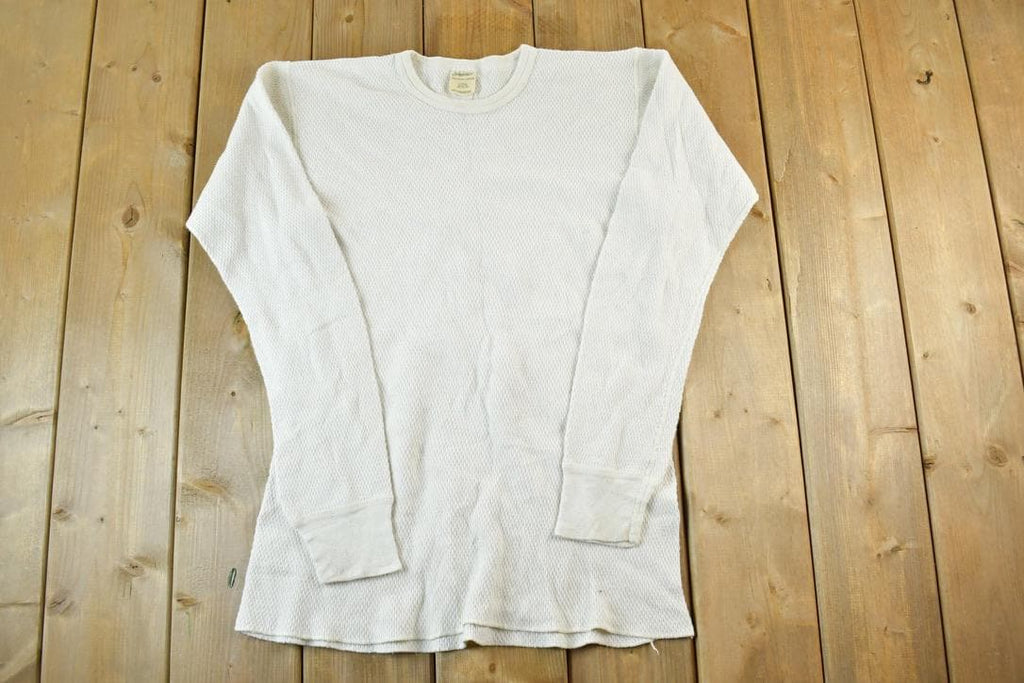 Vintage 1990s St Johns Bay Waffle Knit Crewneck Sweater Mens L