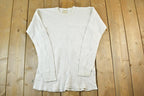 Vintage 1990s St Johns Bay Waffle Knit Crewneck Sweater Mens L