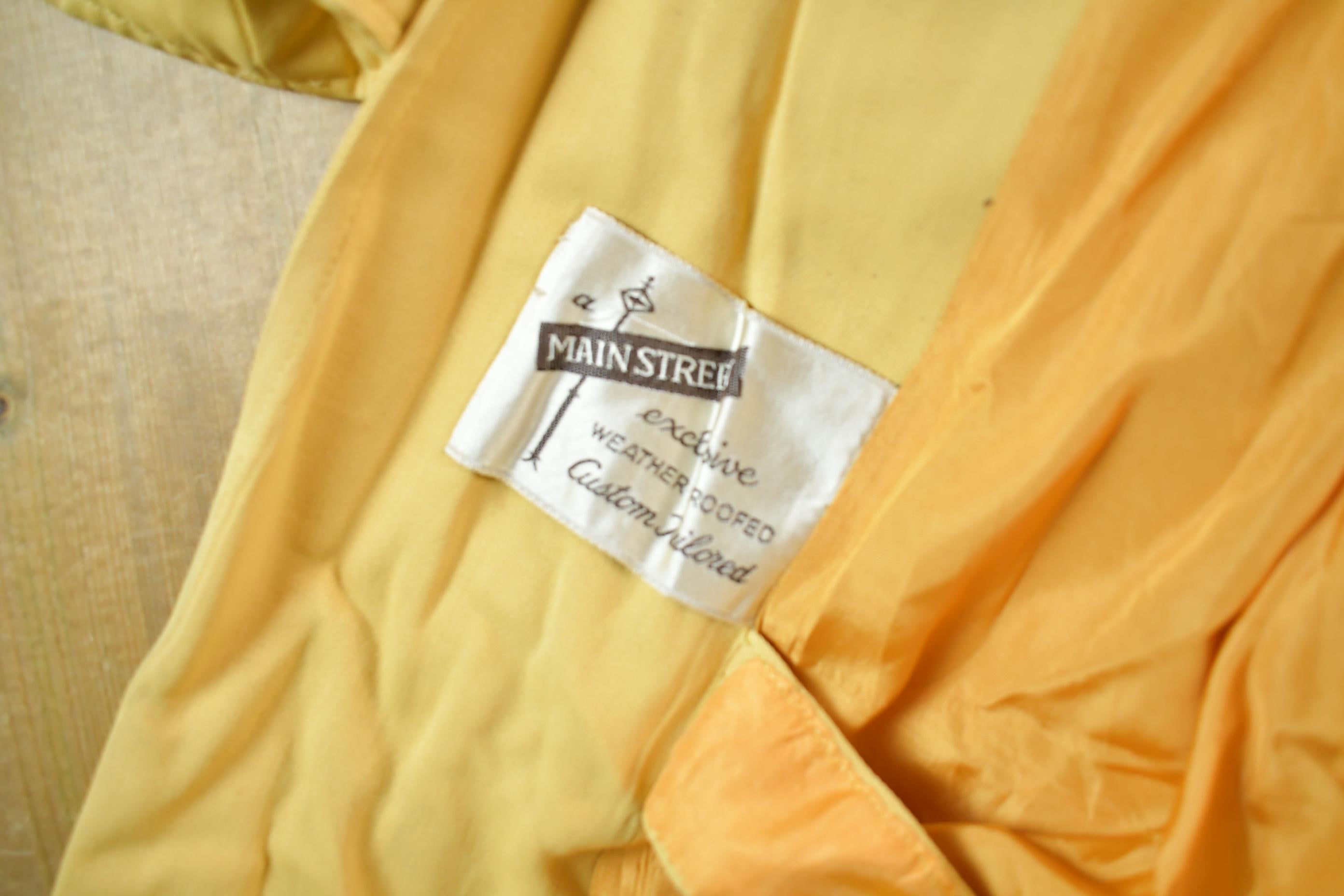 Vintage 1950s Master Furriers Duluth Trench Weather Proofed Duster Coat Adult Medium