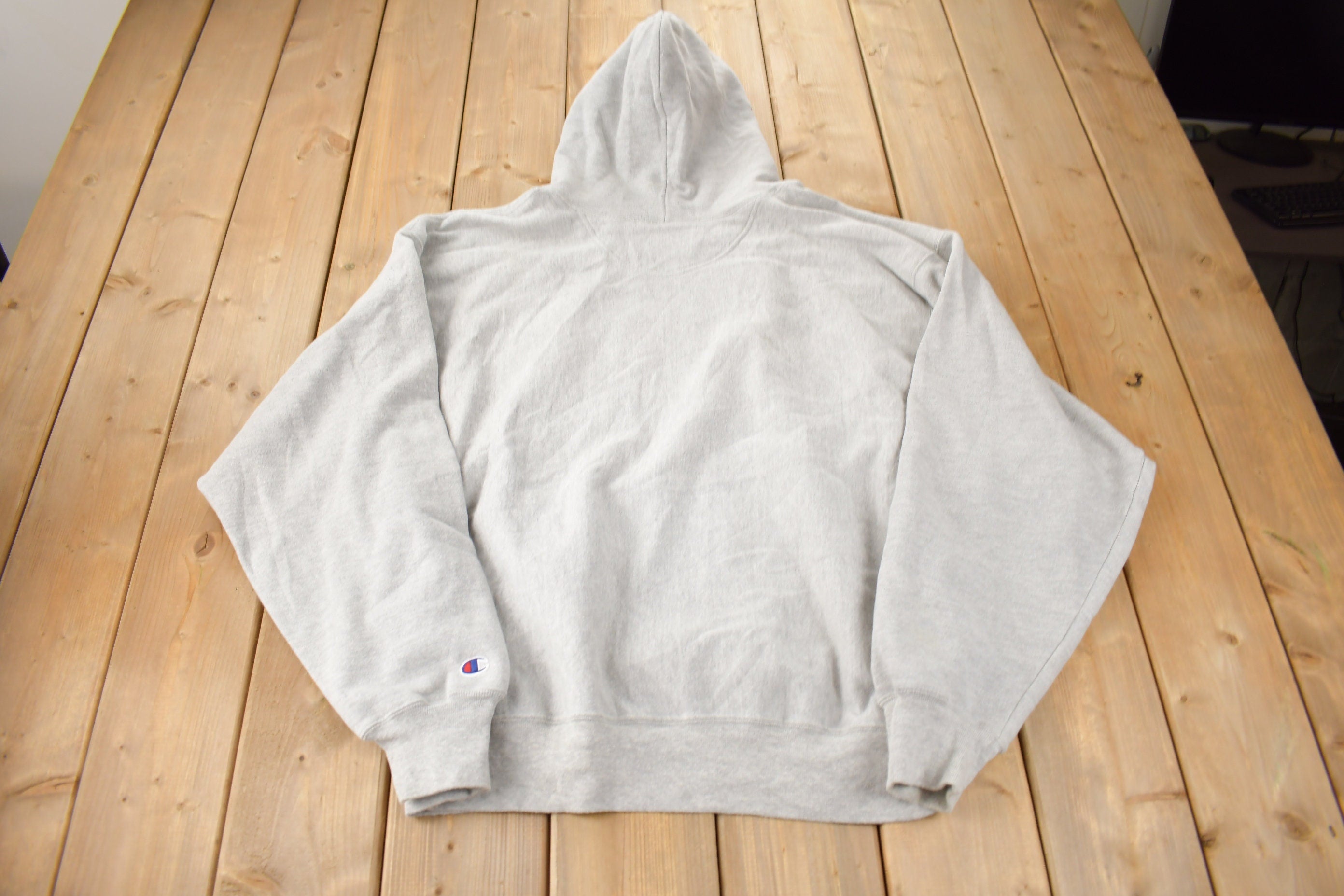 Vintage 2003 Es Tas home Of The Pink Taco Ames Iowa Champion Reverse Weave Hoodie