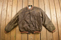 Vintage 1980s Shepard Astros Birdie Satin Bomber Jacket