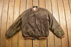 Vintage 1980s Shepard Astros Birdie Satin Bomber Jacket