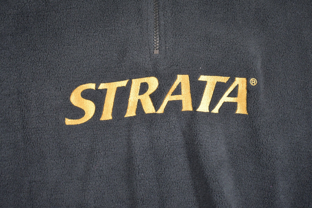 Vintage 1990s Strata Quarter Zip Fleece Sweater