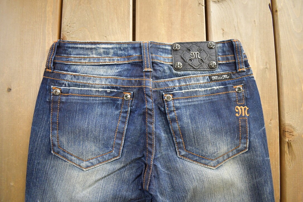 Vintage Y2K Miss Me Low Rise Jeans Boot Cut Low Rise Jeans Size 26x33