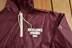 Vintage 1994 Excellence Award Burgundy Quarter Zip Windbreaker