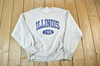 Vintage 1990s Illinois Souvenir Lee Crossgrain Crewneck Sweatshirt Made In USA  90s Crewneck  Souvenir Sweater  Streetwear  Travel