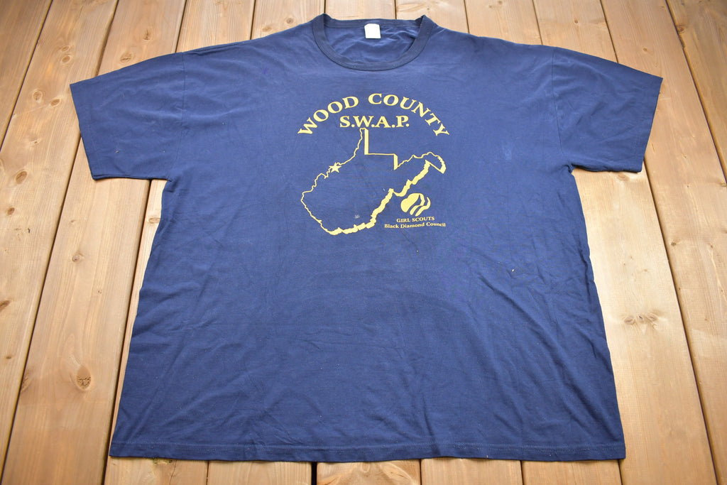 Vintage 1990s Girl Scouts Wood County Graphic T Shirt