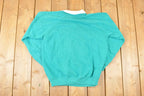 Vintage 1990s Morning Sun Hummingbird Graphic Print Collared Sweatshirt Women's L