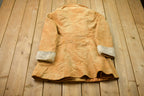 Vintage 1980s Heeksuede Leather Fur Jacket