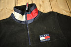 Vintage 1990s Tommy Hilfiger Quarter Zip Fleece Sweater