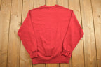 Vintage 1990s Jerzees Blank Red Crewneck Sweatshirt