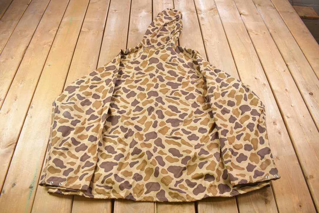 Vintage 1990s Hodgman Duck Camouflage Shell Jacket