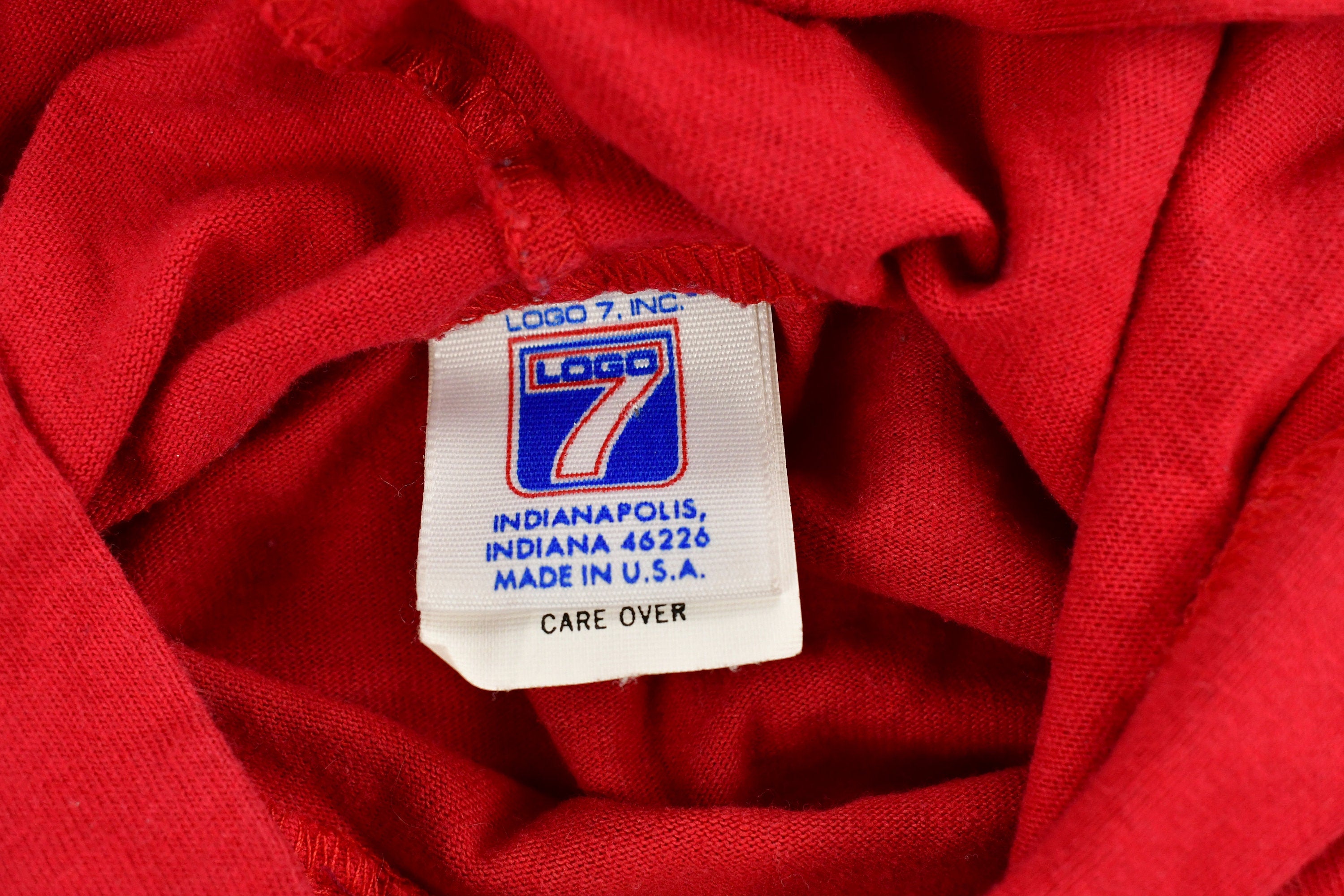Vintage 1980s Chicago Bulls NBA Logo 7 Light Weight Hoodie Sweatshirt
