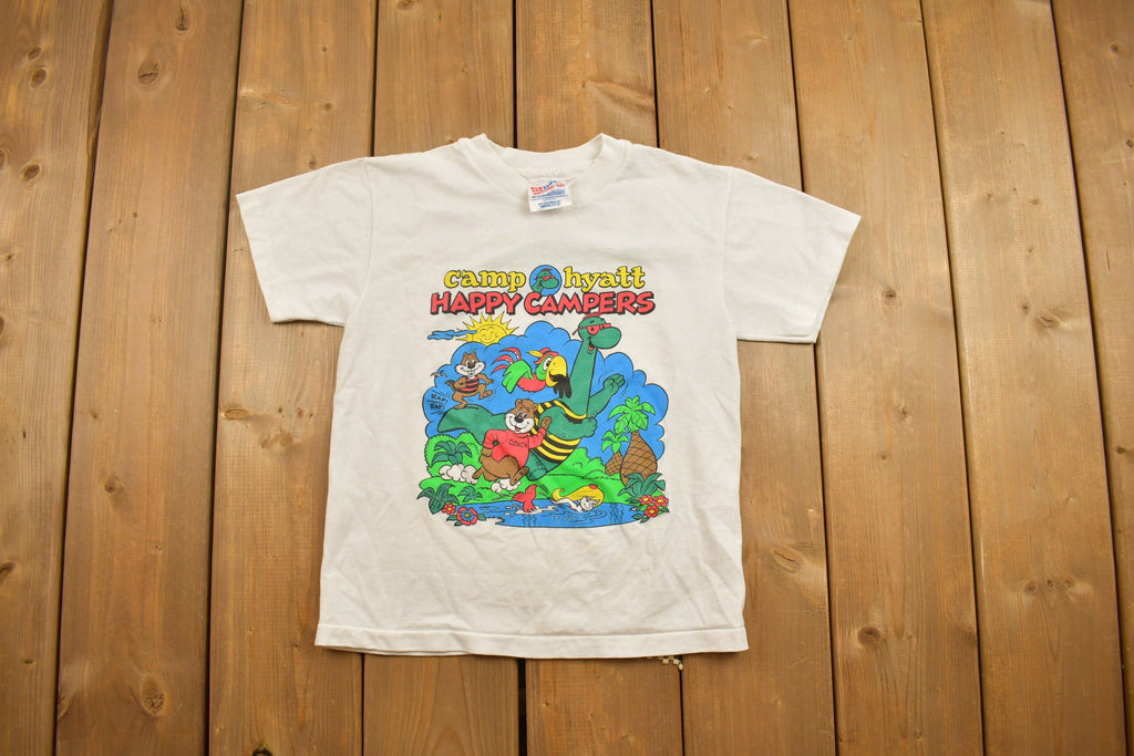 Vintage 1990s Happy Campers Graphic T Shirt
