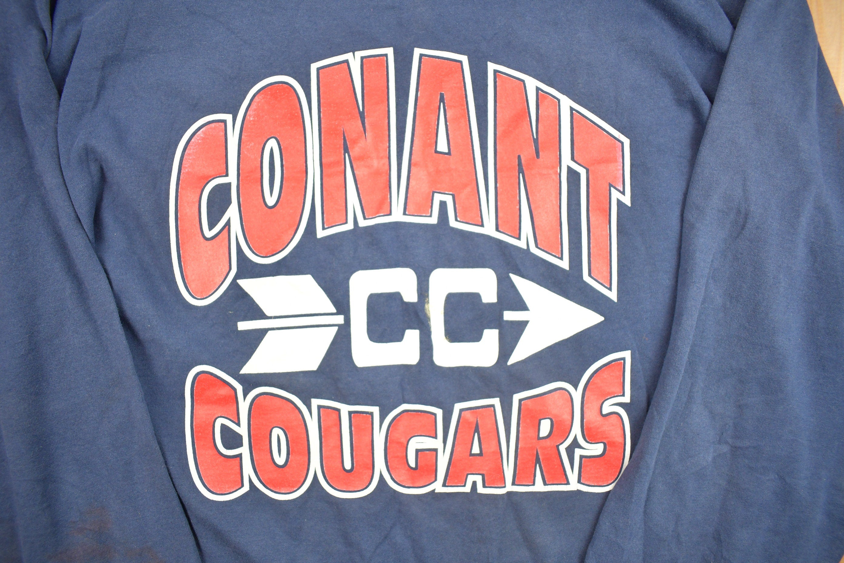 Vintage 1990s Conant Cougars Graphic Long Sleeve Shirt