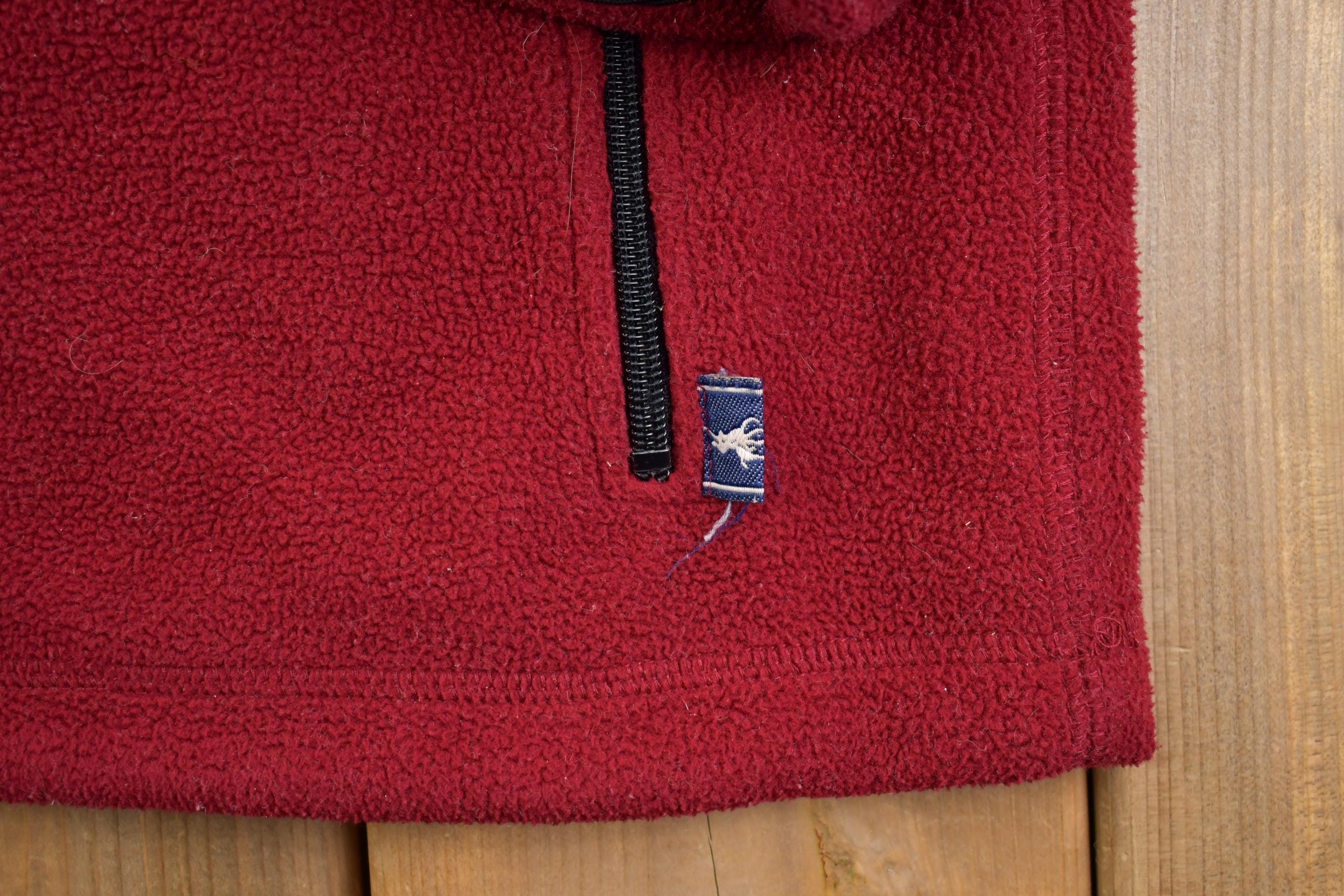 Vintage 1990s Ralph Lauren Polo Sport Zip Up Fleece Sweater