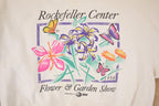 Vintage 1996 Rockefeller Centre Floral Graphic Print Crewneck Sweatshirt Women's L