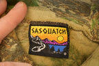 Vintage 1990s Sasquatch Realtree Camo Turtleneck Crewneck Sweatshirt Men's L