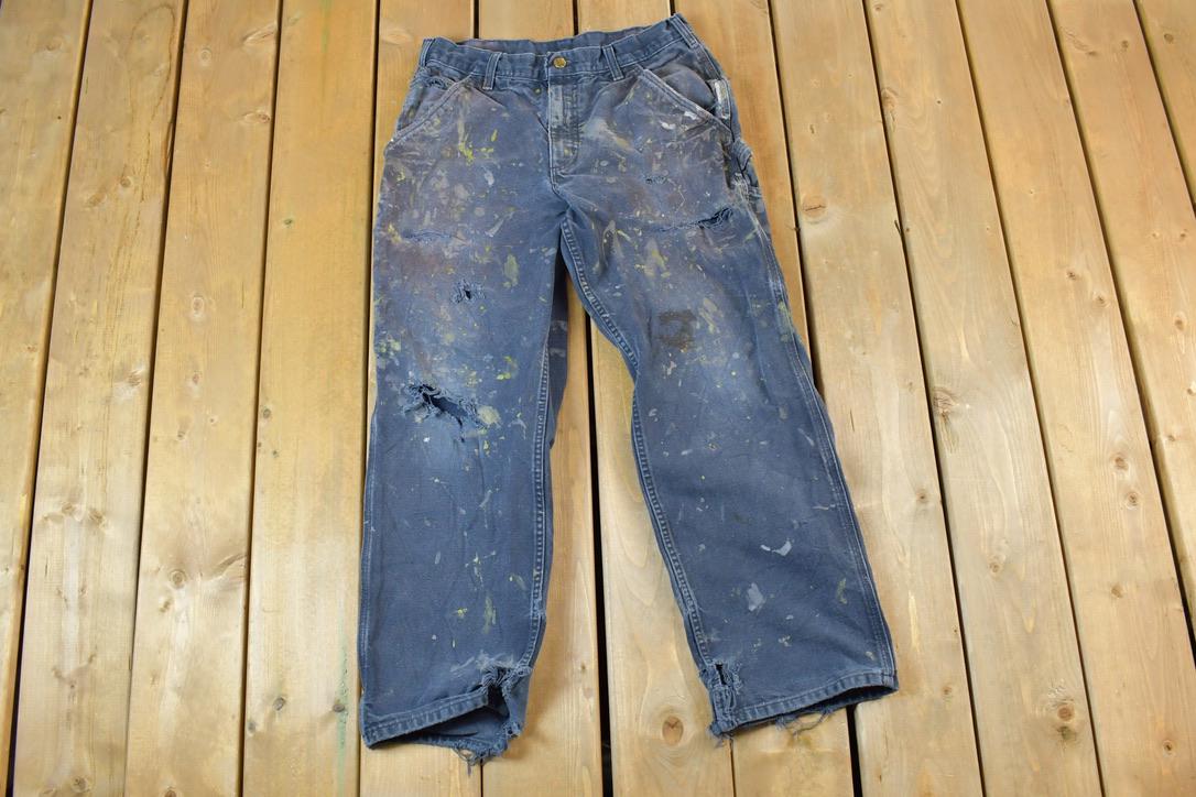 Vintage 1990s Carhartt Distressed Work Pants Size 32 x 30