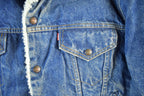 Vintage 1980s Levi's Sherpa Lined Denim Jean Jacket Men's Large