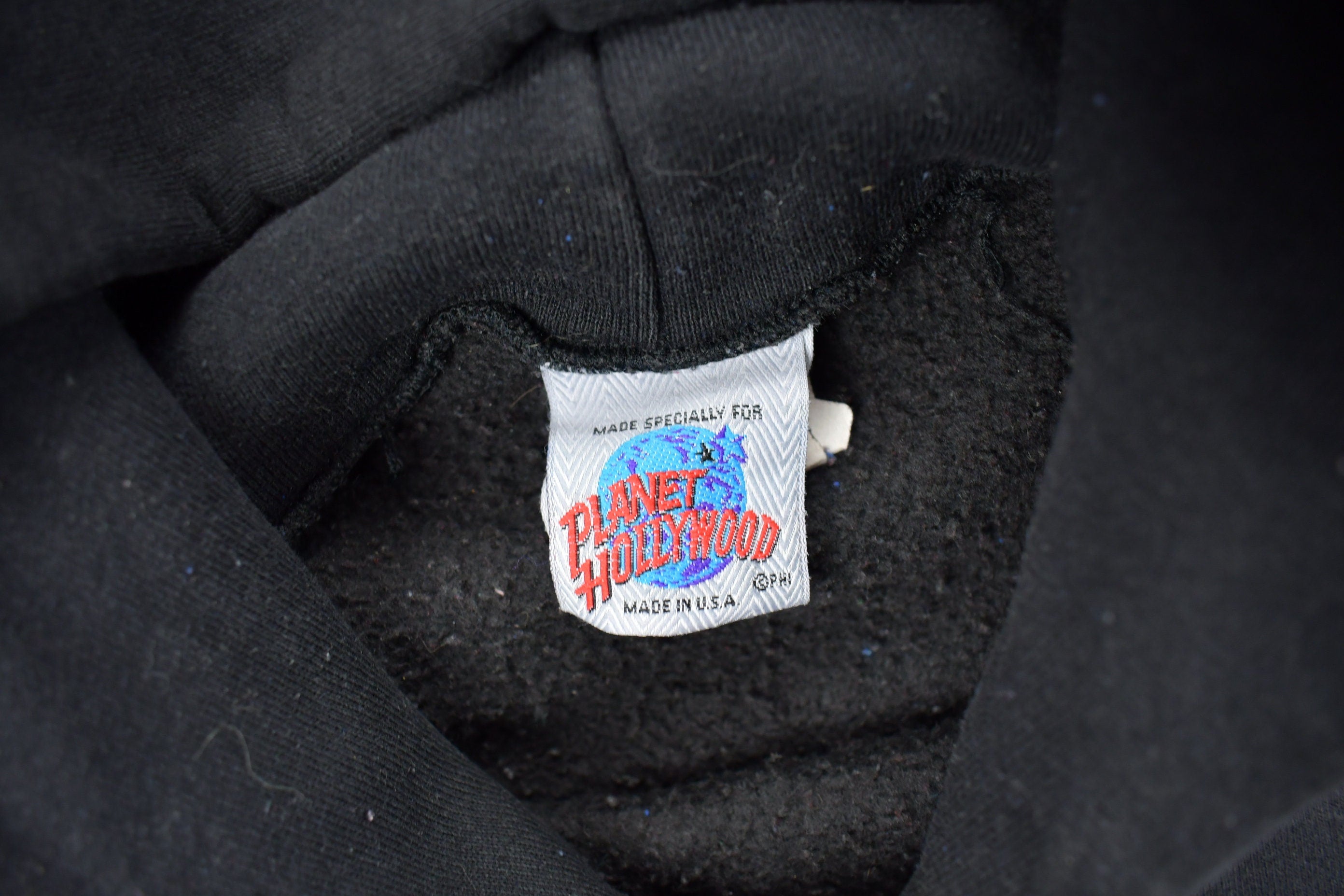 Vintage 1990s Planet Hollywood Las Vegas Embroidered Hoodie
