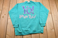 Vintage 1990s Yo! Jingle This Graphic Mockneck Sweatshirt
