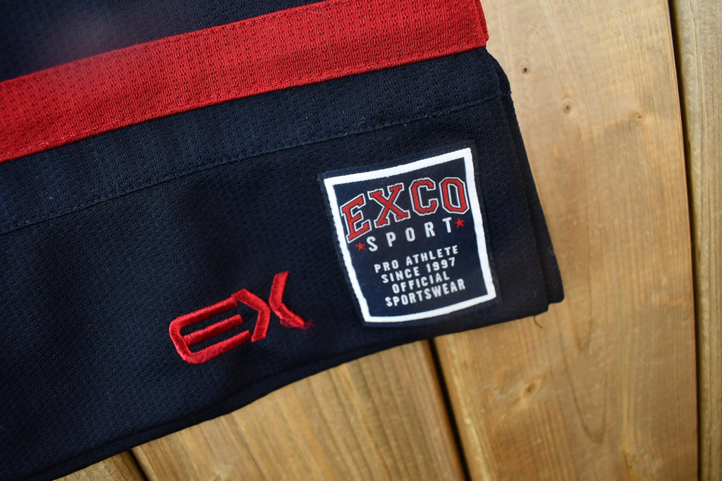 Vintage Y2K Exco Blue Liner Hockey Jersey