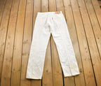 Vintage 1990s Levi's 501 White Jeans Size 36x34