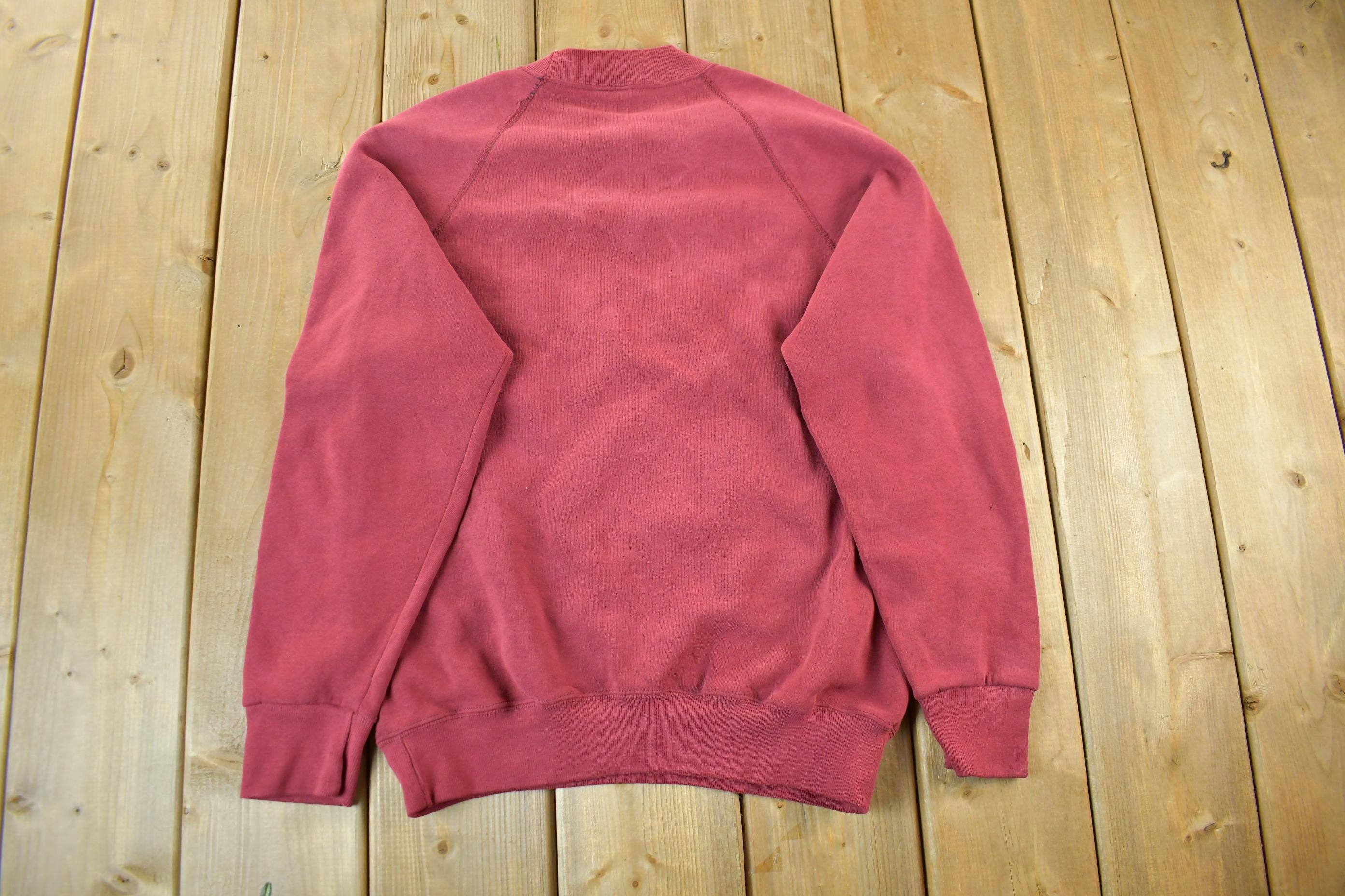 Vintage 1990s Santee Sweats Blank Crewneck Sweatshirt Men's Small