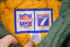Vintage 1990s Green Bay Packers Logo7 Game Day Windbreaker Jacket /