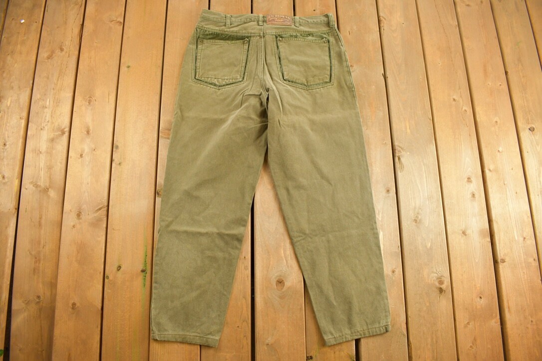 Vintage 1990's RG Brown's Khaki Pants 34 x 28.5